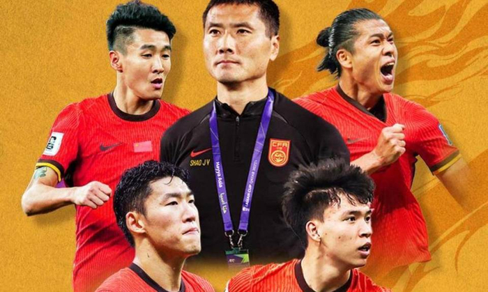 中国男足力克库拉索迎战喀麦隆 韦世豪破门展现